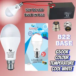 ap source 5 W Basic Round B22 LED Bulb image 2