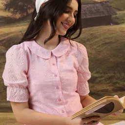 tokyo talkies Women Regular Fit Self Design Casual Shirt-picture-27