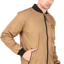 anishanfashions Men Solid Bomber Jacket image 2