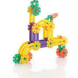 toys n smile Snowflake Flower Building Blocks DIY Construction Interlocking Game Toy for Kids image 5
