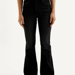 levi's Women Boot-Leg High Rise Black Jeans-picture-20