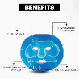 quakzapp Cooling Gel Face Mask Hot-N-Cold Therapy For Your Face With Strap Relief image 2