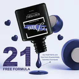 beauty people Diva Nail Polish, 21-Free Formula, Vibrant Shade, Blue Horizon, 8ml Blue Horizon image 5