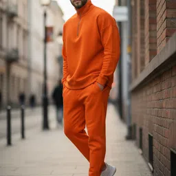 mack jonney Solid Men Track Suit image 4