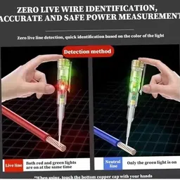 sg flash QUALITY AC 24-250V Contact Electrical Detector Slotted Screwdriver Tester Pen Digital Voltage Tester image 3
