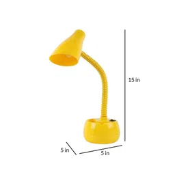 Central Red Study Lamp With ABS Plastic Base By Beverly Studio image 5
