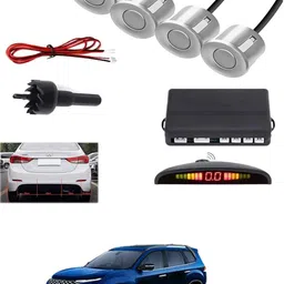 aarsh store Universal 4 Silver Reverse Parking Sensor-AF25N262 Universal 4 Silver Reverse Parking Sensor-AF25N262 Parking Sensor image 1