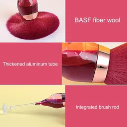 nyvaan Nail Art Brush,Soft Nail Art Dust Remover Long Handle Manicure Nail Brush Tools image 3