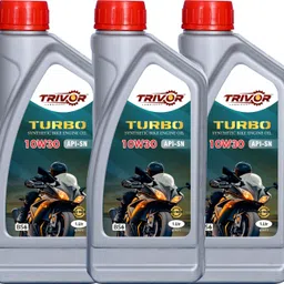 trivor TURBO 10W30 1LTR P3 TURBO 10W30 APS-SN 1 LTR High Performance Synthetic bike Engine Oil High Performance Engine Oil-picture-16
