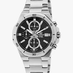 casio Edifice Black Dial Silver Stainless Steel Band Analog Watch - For Men ED583 (EFV-640D-1AVUDF)-picture-19