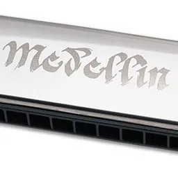 medellin MHR-SL16 Silver Harmonica image 2