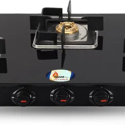 Blaze gas stove 3 burner premium toughened glass top manual ignition Glass Manual Gas Stove-image-15