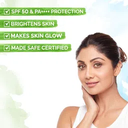 mamaearth Sunscreen - SPF 50 PA+++ Vitamin C Daily Glow Sunscreen, Tan Protection, No White Cast with Turmeric image 3