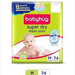 babyhug Super Dry Baby Pants - Medium (74 Pieces) - M-picture-30