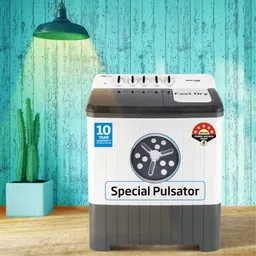 voltas beko by a tata product 12 kg Semi Automatic Top Load White, Grey image 5