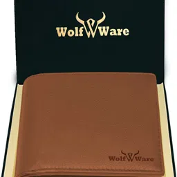 wolfware Men Casual, Evening/Party, Formal, Travel, Trendy Tan Genuine Leather RFID Wallet-picture-27