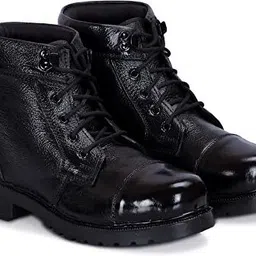 sentic Genuine Leather Ncc/Army/Print Long Military Boots Boots For Men Boots For Men image 2