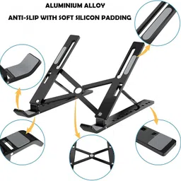 MoviQ 6 Height Adjustable Stand Laptop stand foldable Laptop Stand image 3