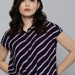 chemistry Women Regular Fit Striped Casual Shirt-picture-11