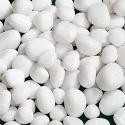 rgdecor Asymmetrical Marbles/Pebbles/Stones for Decoration/Garden/Table Vase, [White Colour], 960 Gram Polished, Regular Asymmetrical Marble Pebbles-picture-15
