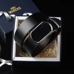 warcks Men Formal, Casual, Evening, Party Black Genuine Leather Reversible Belt-picture-40