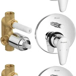 parryware Uno concealed Diverter Body with Concealed Upper Part set of 3 pic 119 Faucet Set-picture-40