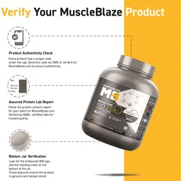 muscleblaze Biozyme Iso-Zero, Low Carb Isolate, 27 g Per Scoop Whey Protein image 4