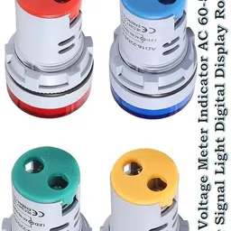 eastra W 4pcs LED Voltage Meter Indicator AC 60-500V LED Voltmeter (Digital) Voltmeter image 5