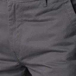 roadster Men Regular Fit Grey Cotton Blend Trousers image 4