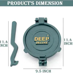 deep 8.7 inch Cast Iron Manual Roti Press / Chapati Maker, Non-Electric Puri Press, Roti and Khakra Maker image 4