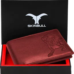 skinbull Men Casual, Formal Red Genuine Leather RFID Wallet-picture-20
