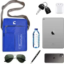 le corpus Blue Men & Women Sling Bag Stylish Trendy Design with Adjustable Straps Crossbody Bag For Travel & Office image 5