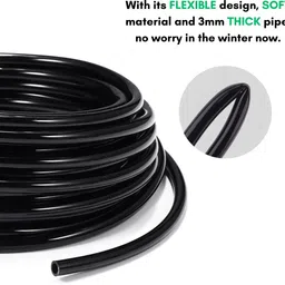 ascension Agro Drip Irrigation Garden Watering Plants Main Supply Line Pipe 10Meter Main Supply Line Pipe 16mm for Home Garden Drip Irrigation Accessories Hose Pipe image 3