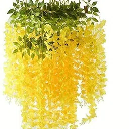ajaa Yellow Westeria Artificial Flower image 2