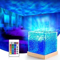 nkl 3D Ocean Wave Projector Lamp Romantic LED Night Light With Remote_VR50 Night Lamp-picture-33