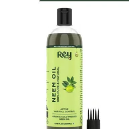 rey naturals Neem Oil - 100% Pure, Natural & Cold Pressed for Dandruff & Scalp Infection Hair Oil-picture-18