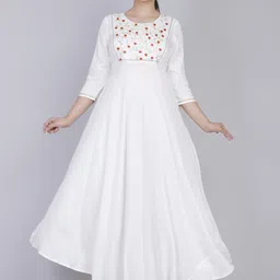 daneen Women Embroidered Viscose Rayon Anarkali Kurta-picture-17