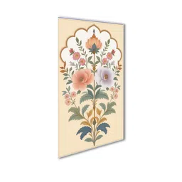 nestroots Floral Canvas Art Collection Set of 4 Printed Wall Painting White Frame image 4