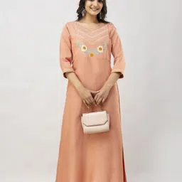 kalaxi Viscose Rayon Stitched Anarkali Gown image 3