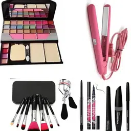 pro tya 6155,7 black brush set, curler,kajal, 36H eyelinear, 3in1 hair straightener-picture-28