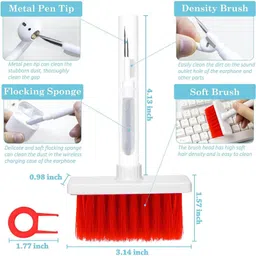 SARASI 5in1 Keyboard Cleaner Brush For Wireless Earphones, Camera, Computers, Mobiles for Computers, Laptops, Mobiles image 2