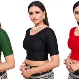 Round Neck Women Blouse-image-0