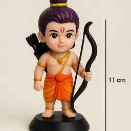 Mkecom Lord Shree RAM Ji Idol for Car Dashboard, Office Table,Home Décor Decorative Showpiece - 10 cm image 2