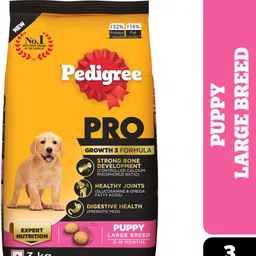 pedigree PRO Puppy Large Breed, (3-18 Months), 3 kg Dry New Born Dog Food-picture-18