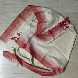 hut Khadi Cotton Solid Red Women Dupatta-picture-45