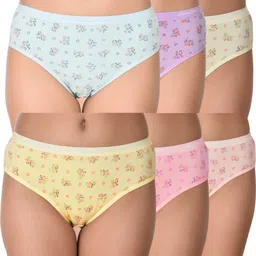 shine star Pack of 6 Women Hipster Multicolor Panty-picture-48