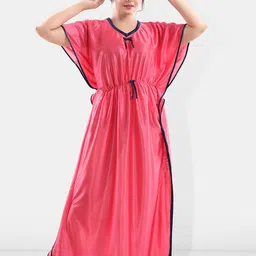 Be You Satin Maxi Kaftan Nightdress-image-82