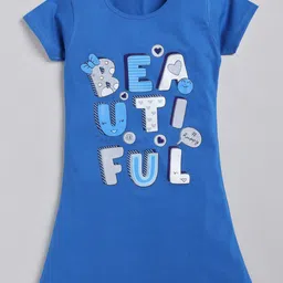 Todd N Teen Girls Typography Printed Cotton T-Shirt Nightdress-image-39