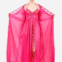 Romaisa Coral Maxi Nightdress-image-77