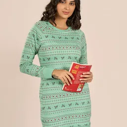 MAYSIXTY Printed Nightdress-picture-36